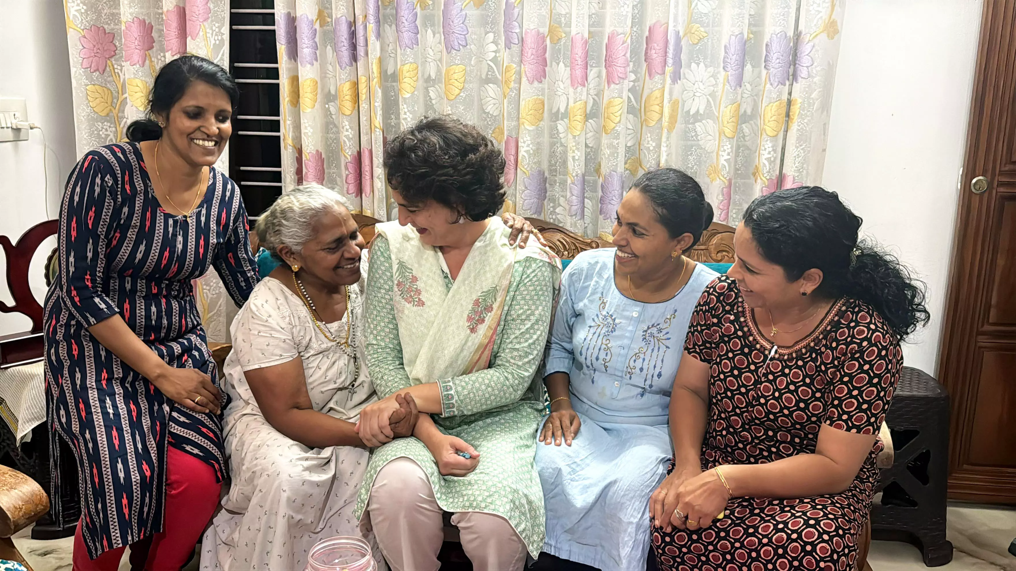 Priyanka Gandhi's Surprise Visit Stuns Wayanad Family