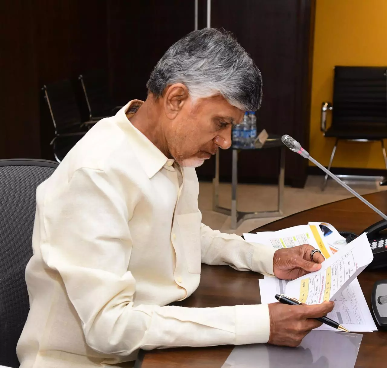 Naidu Thanks Centre for Amaravati Railway Project