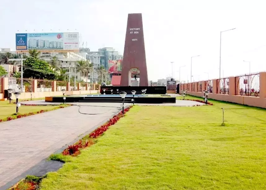 Laser show debuts over Victory at Sea memorial in Vizag