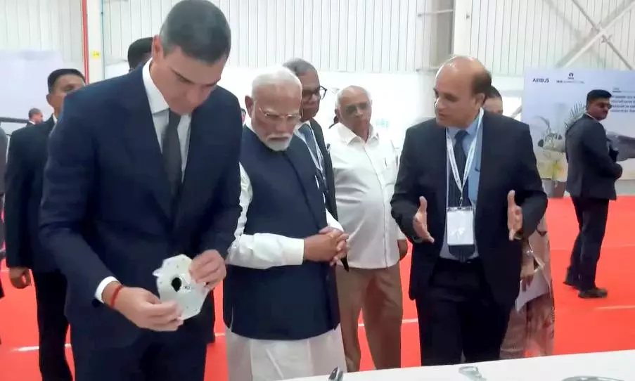 PM Modi, Spanish PM launch C295 aircraft plant in Vadodara