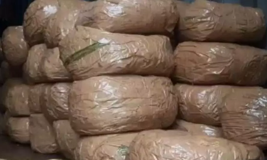 Police Seize Over 400 kg of Ganja Anakapalli