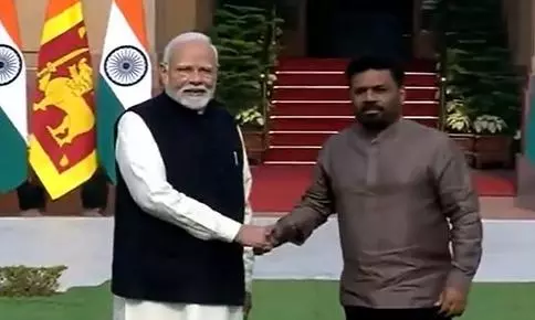 Sri Lankan President Anura Kumara Dissanayake meets PM Modi