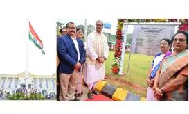 108-Foot National Flag Unveiled at Rama Devi University