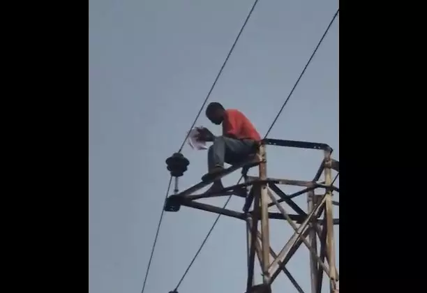 Hyderabad: Home Guard Seeks Reinstatement By Climbing on Tower Near LB Stadium