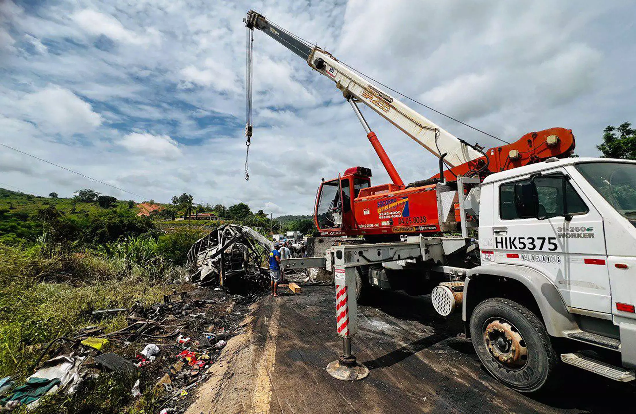 37 people die in a crash between a passenger bus and a truck in Brazil