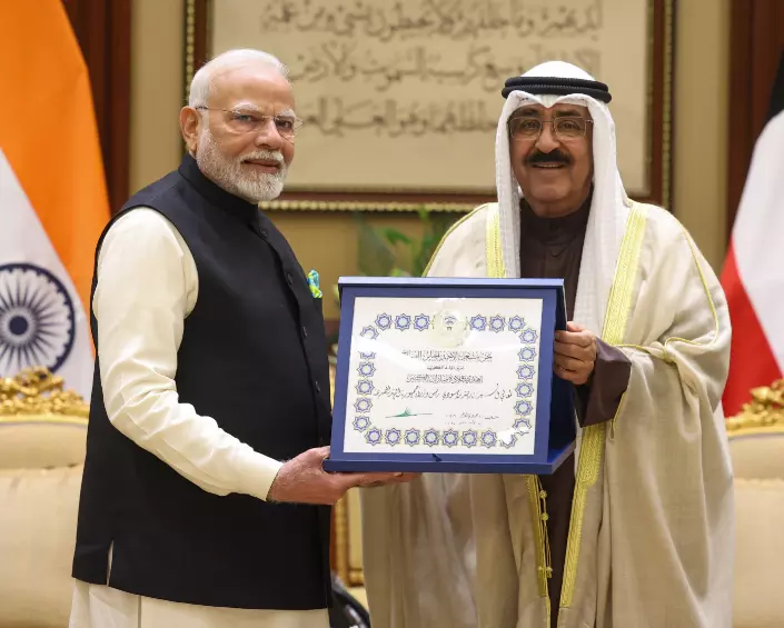 Modi receives Kuwait's highest honour