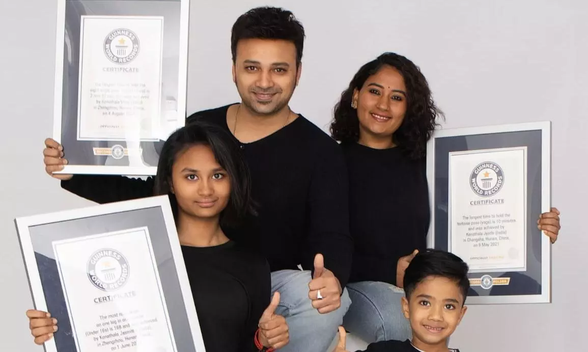 Anakapalli Family in China Sets Guinness World Records