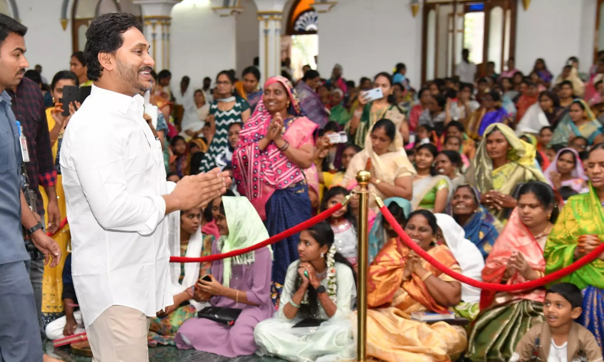 Former CM YS Jagan Mohan Reddy Participates in Christmas Celebrations Along with Mother, Wife