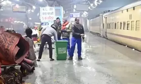 Passengers doused with cold water at Lucknow railway station sparks outrage