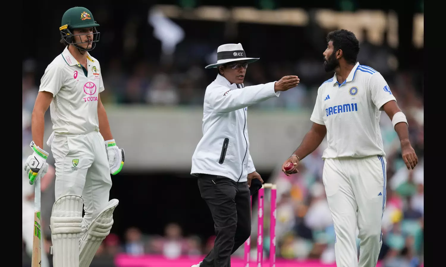 Watch: Bumrah-Konstas clash ignites SCG moments before stumps on Day 1