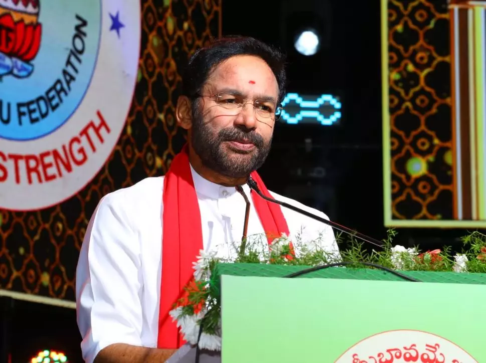 Telugu movement must start at home: Kishan Reddy