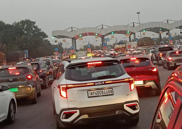 Heavy Traffic Jam on Hyderabad- Vijayawada Highway as Sankranthi Commuters Head Home