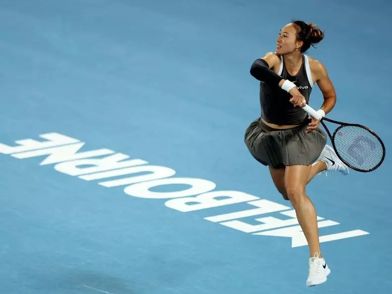 Zheng, Andreeva win as rain lashes Australian Open on day one