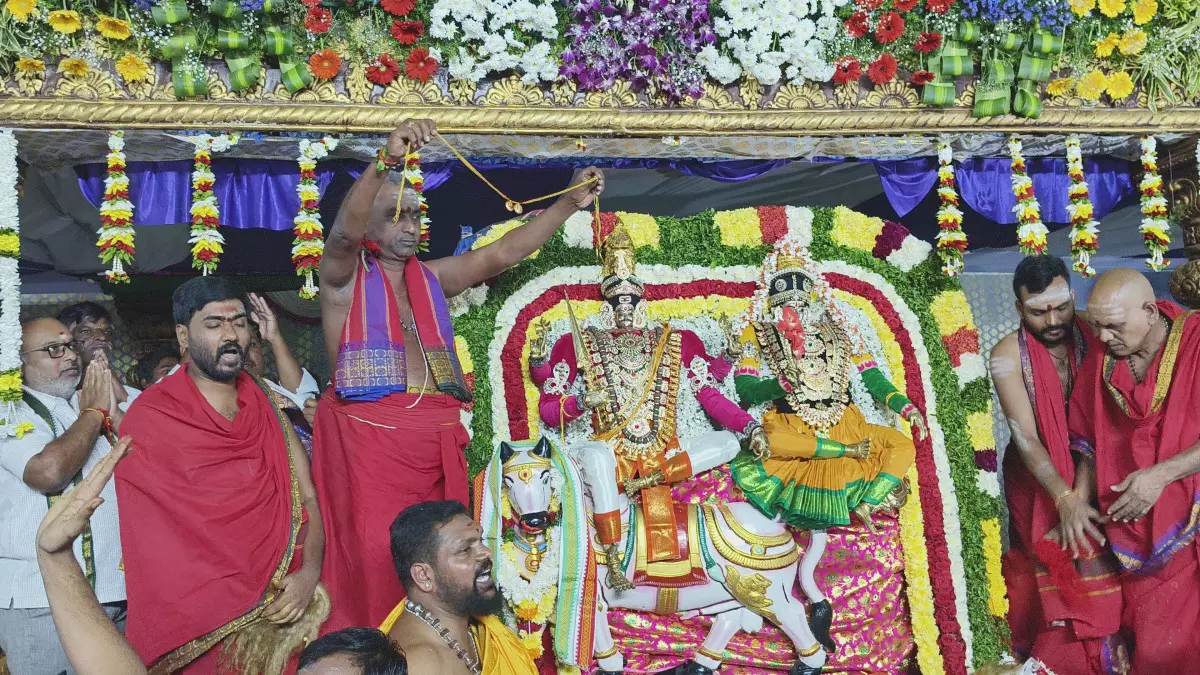 Veerabhadra Swamy Brahmotsavam Begins at Kothakonda