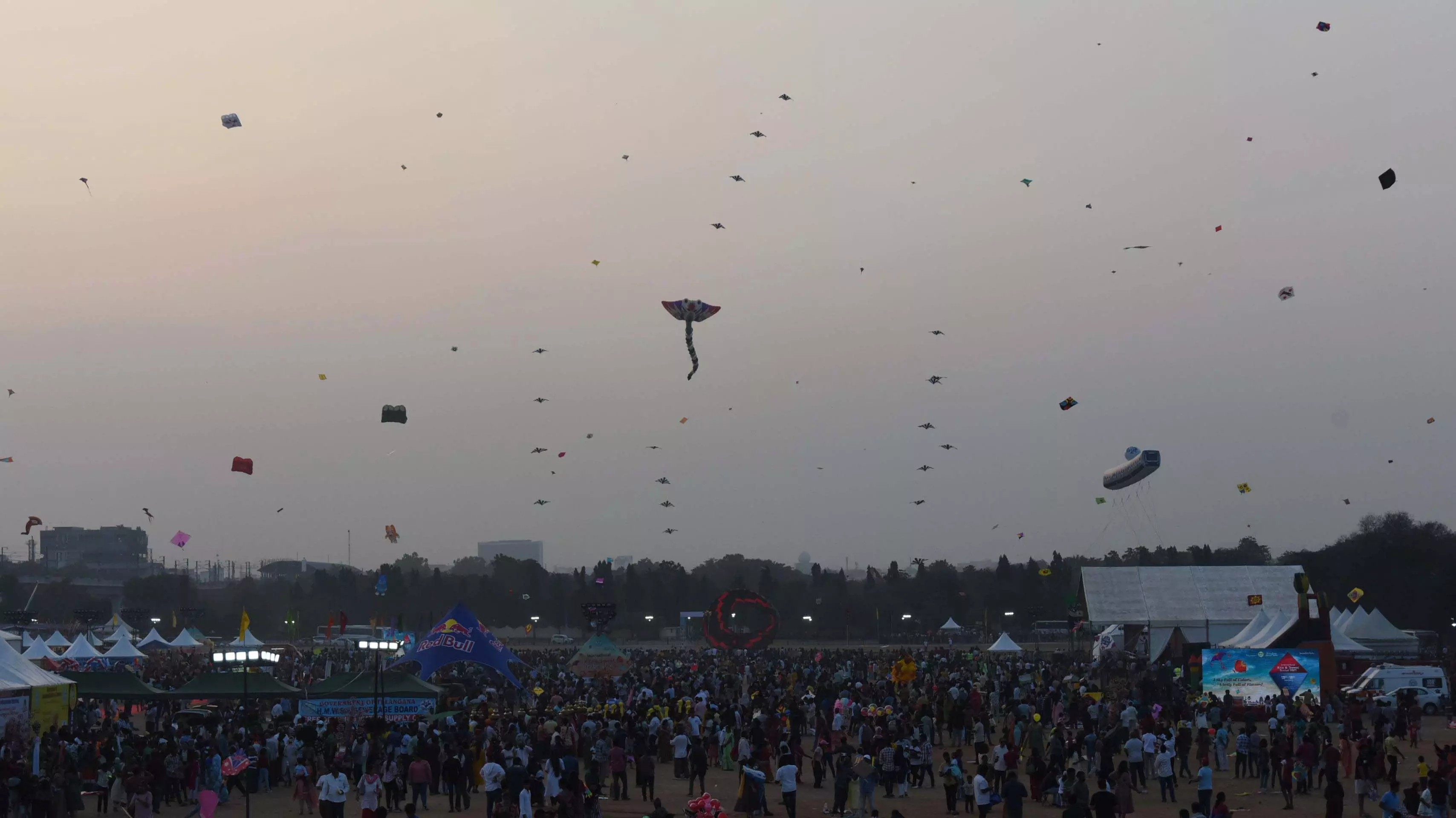 Hyderabad’s kite festival draws huge crowds