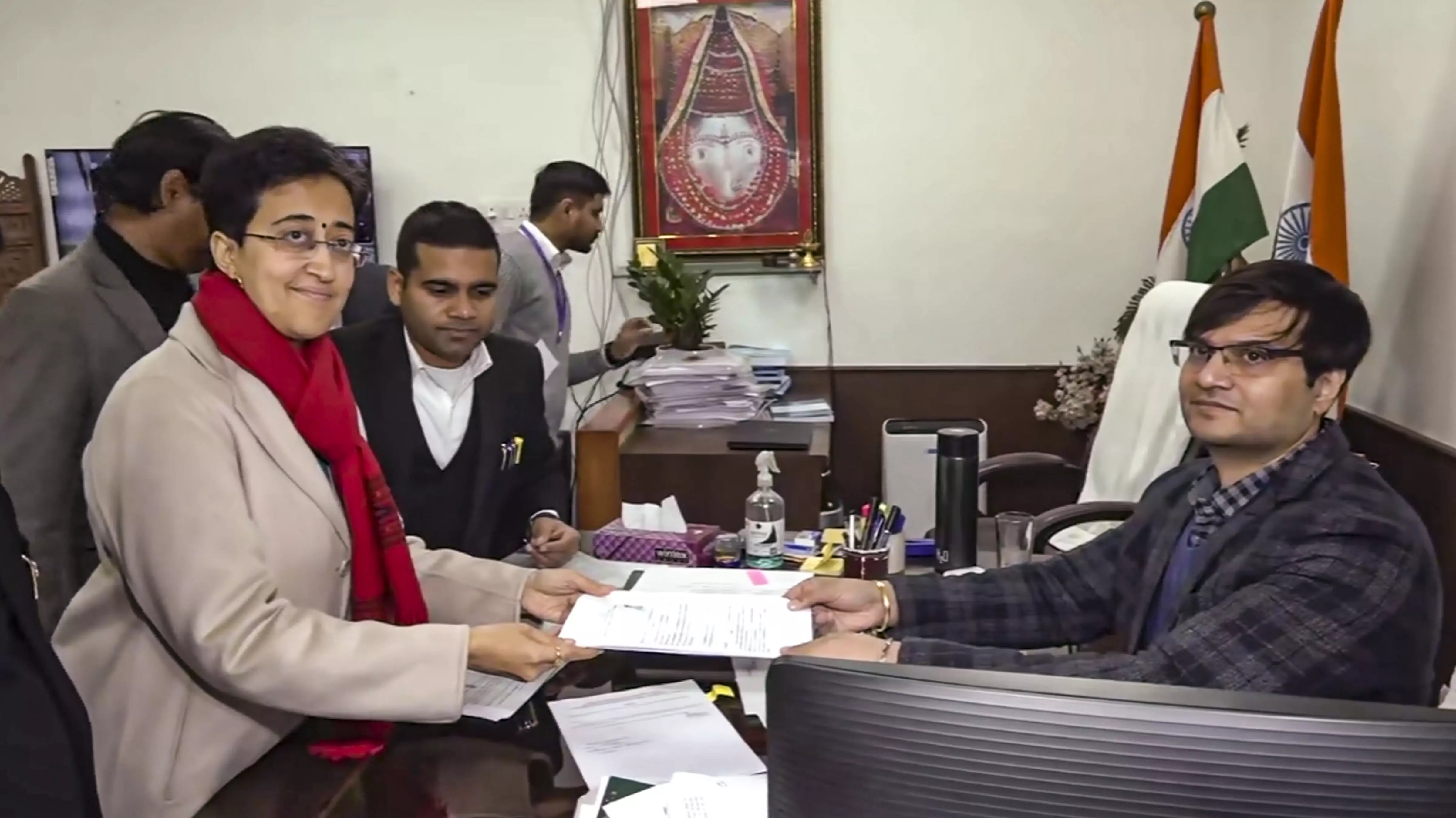 Delhi polls: CM Atishi files nomination from Kalkaji constituency