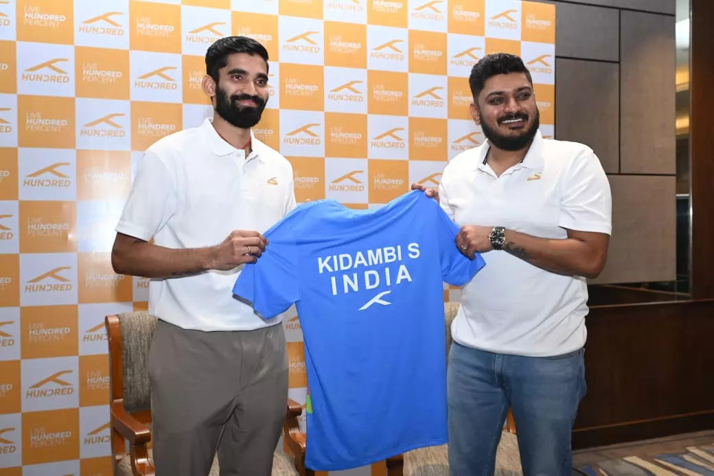 Hundred proudly announces its partnership with badminton icon Srikanth Kidambi