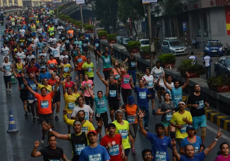 Hyderabadis sweat it out in Mumbai Marathon