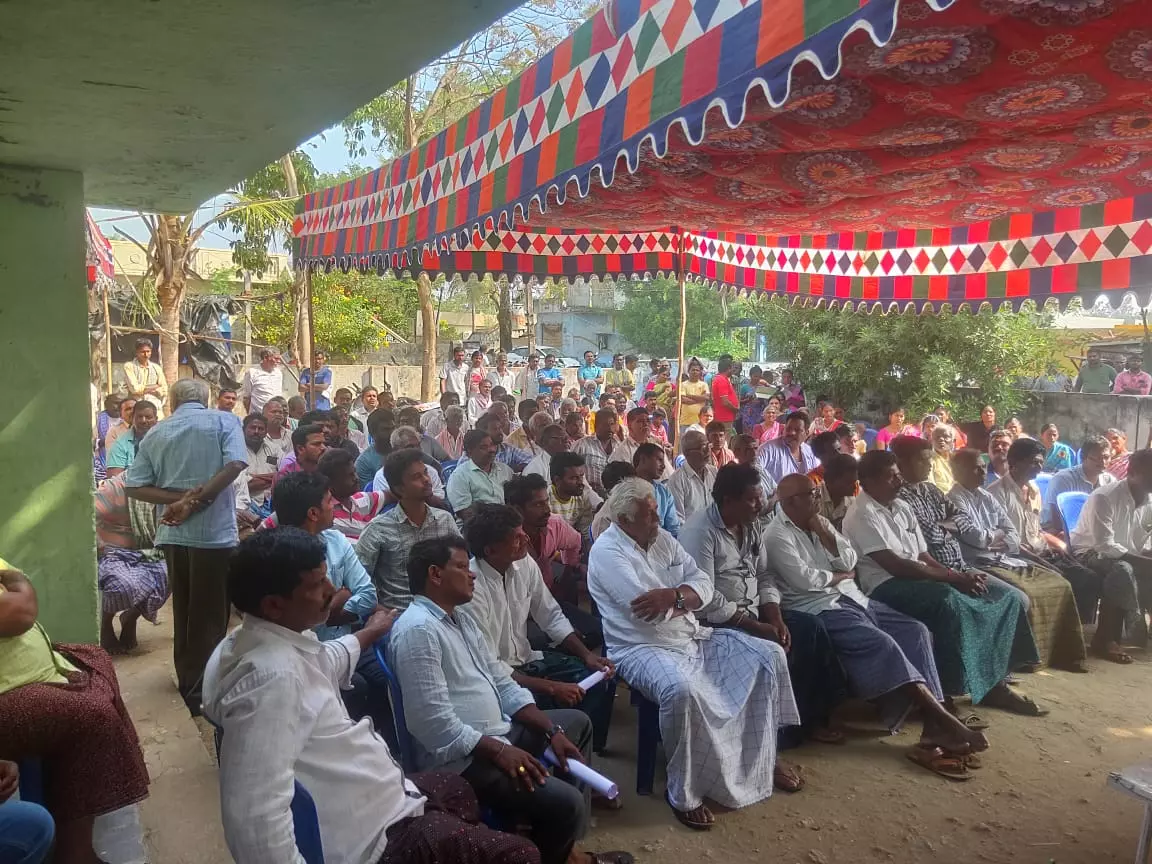 Protests Erupt During Grama Sabhas in Khammam