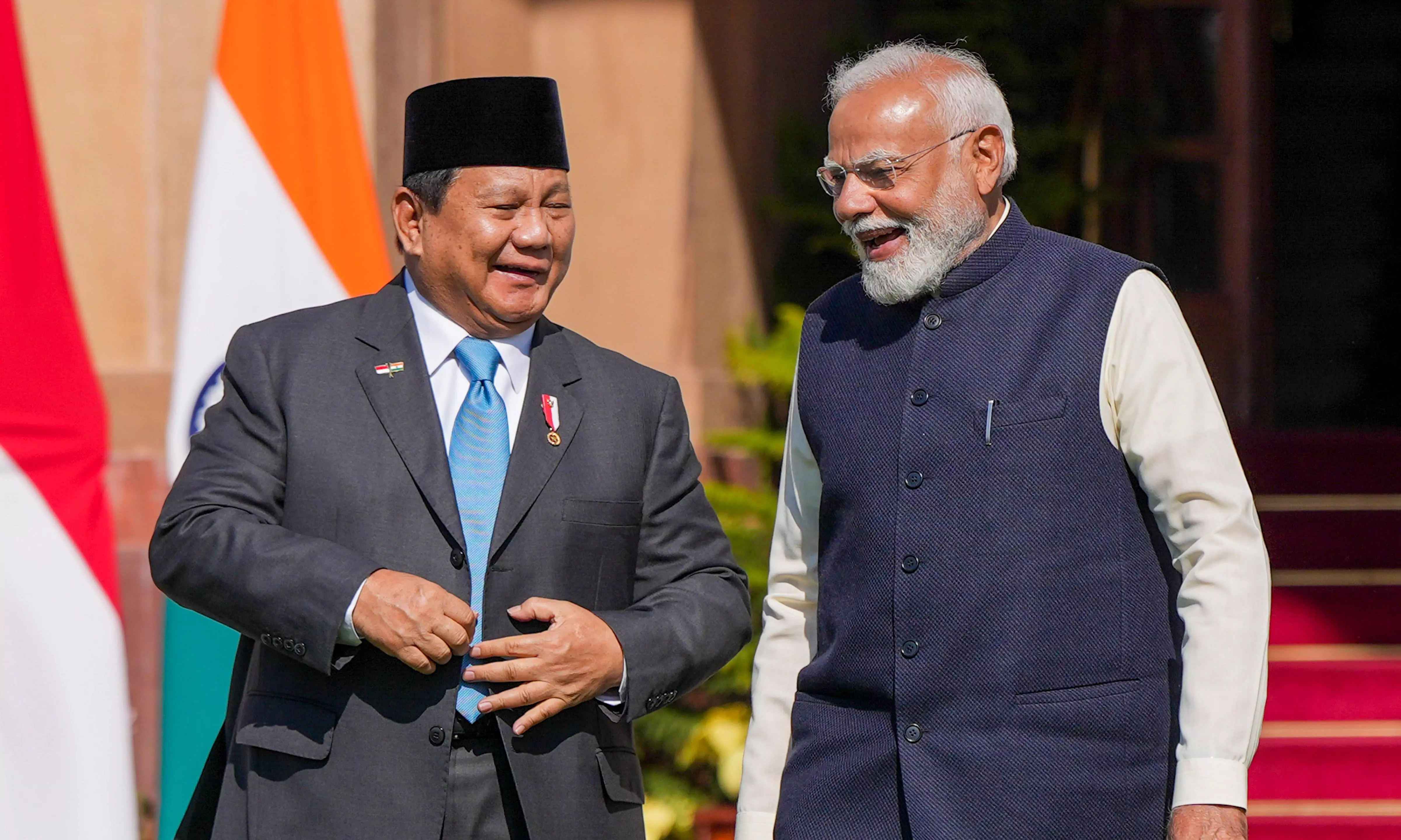 PM Modi meets Indonesian President Prabowo Subianto in Delhi