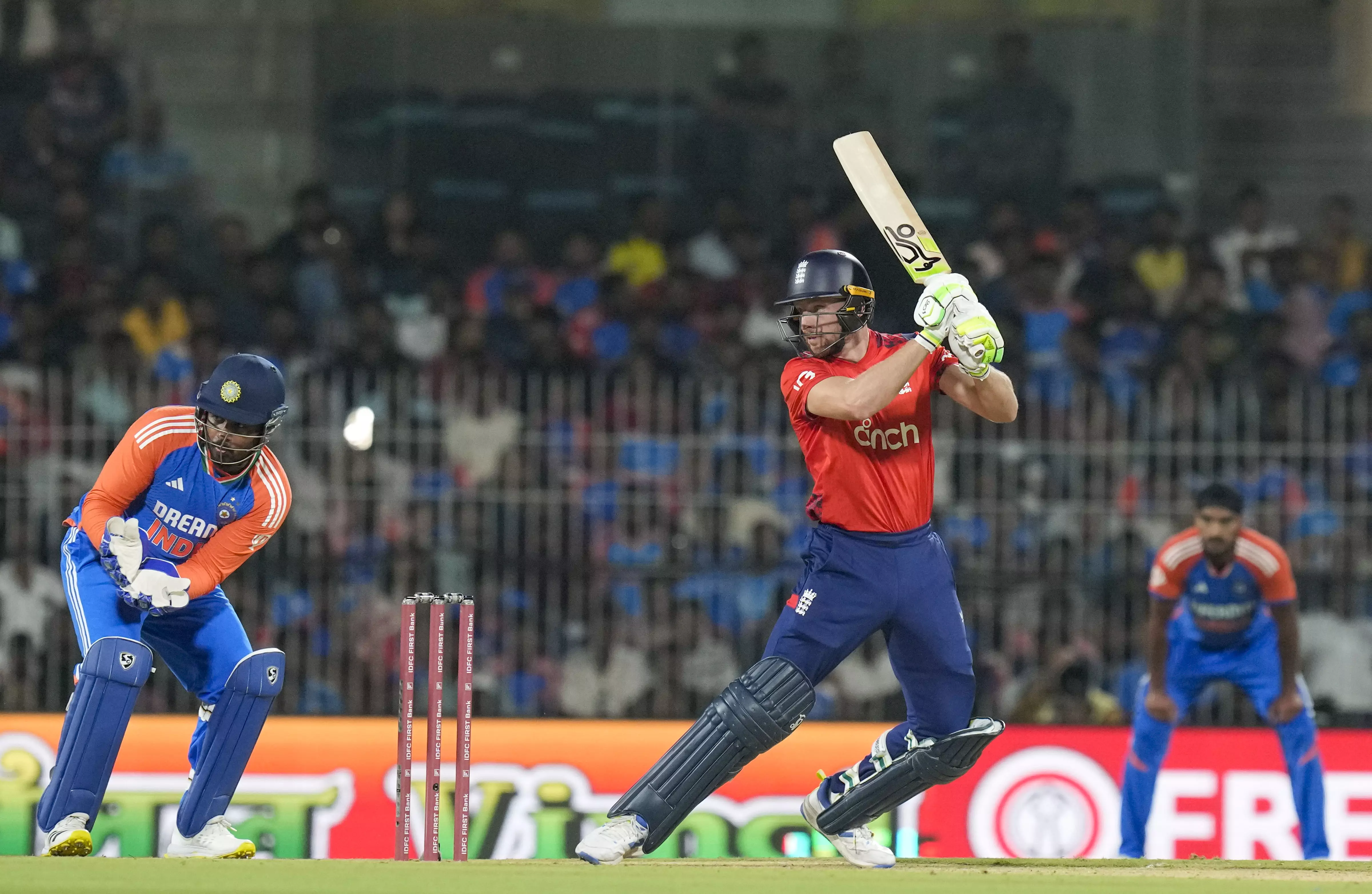 India vs England 2nd T20I: ENG 165/9 (20 overs) vs IND in Chennai