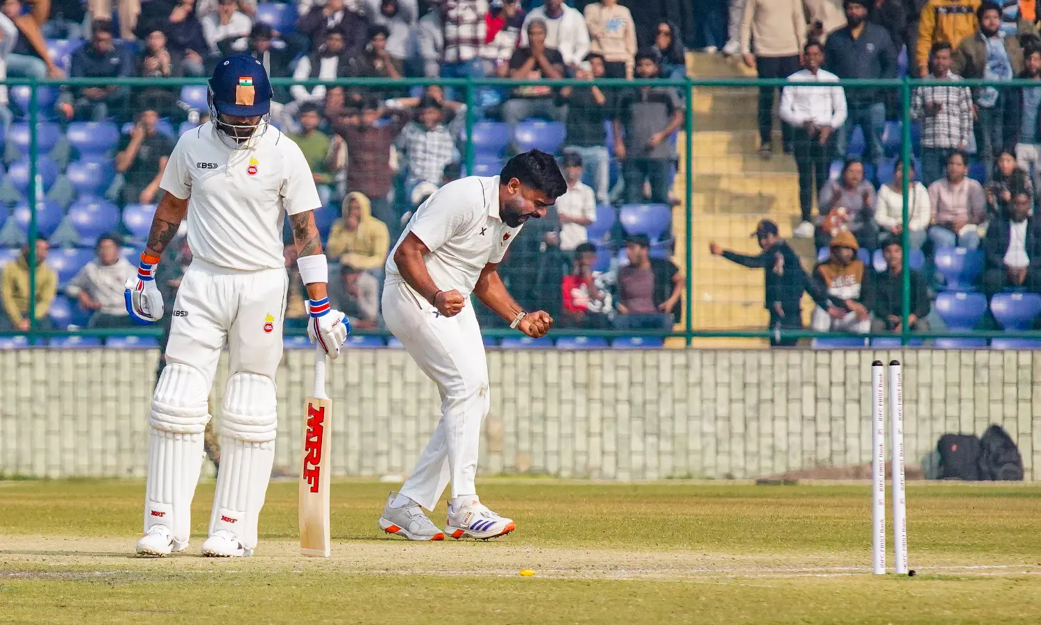 No second innings for Kohli as Delhi demolish Railways by innings and 19 runs