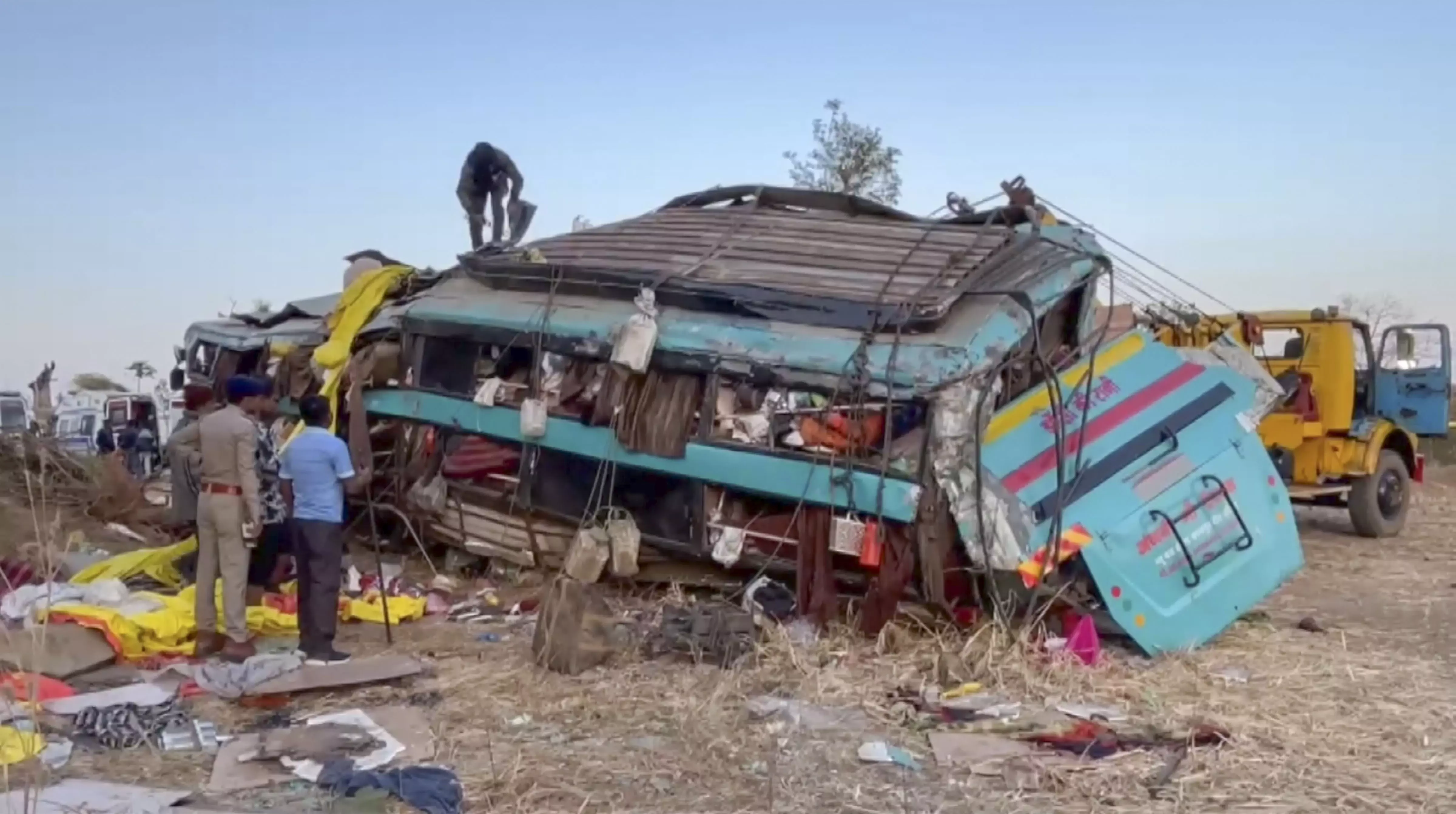 Five pilgrims killed, several injured as bus falls into gorge in Gujarat