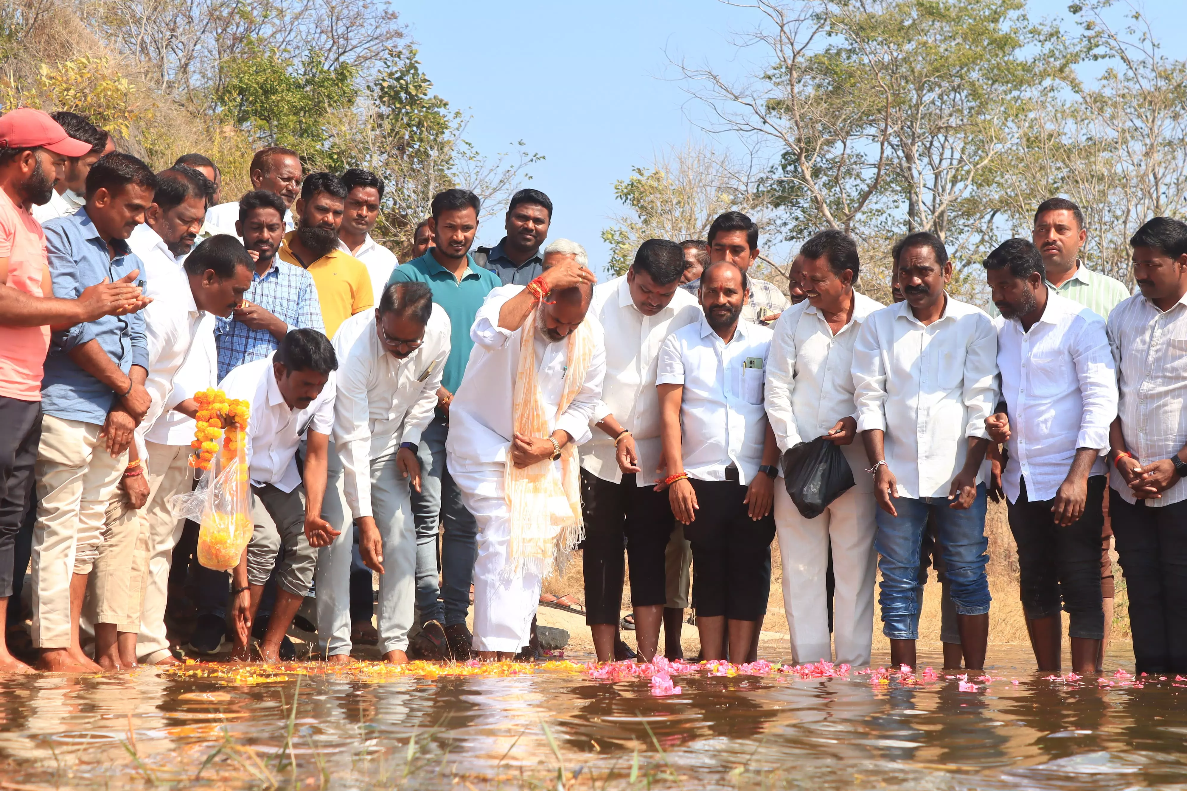 Fazulnagar Reservoir Filled With Yellampalli Water