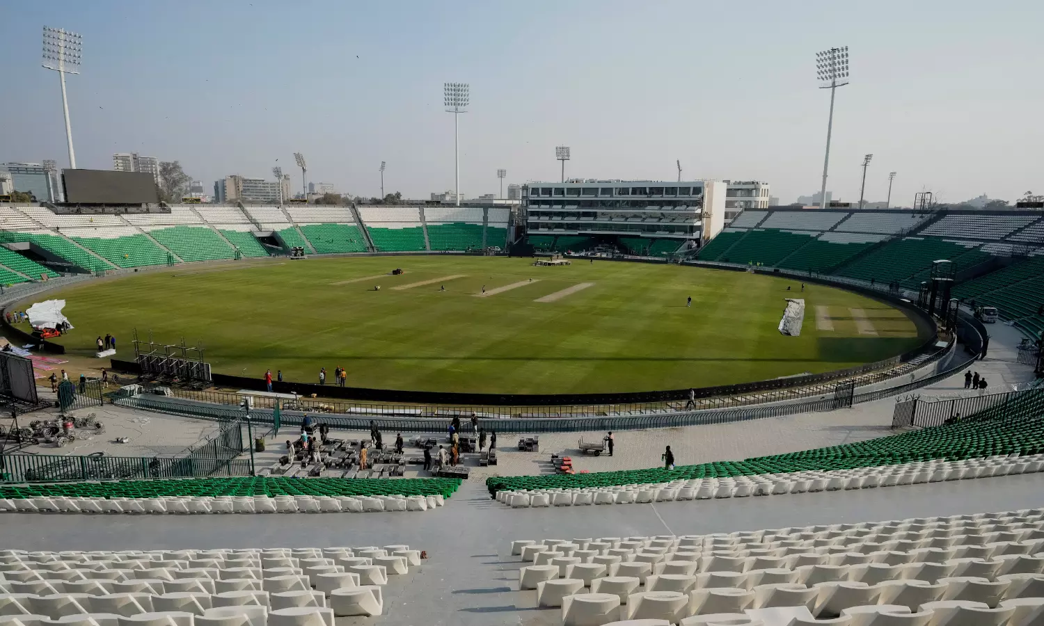 Pakistan opens renovated stadium for Champions Trophy