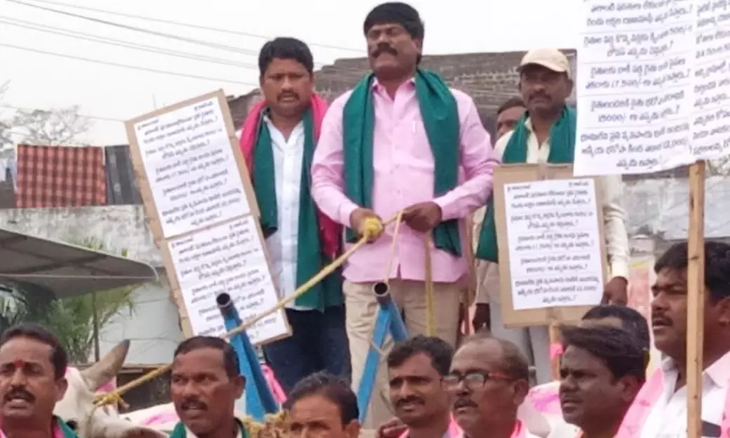 BRS leads massive farmer protests across 179 villages in Warangal