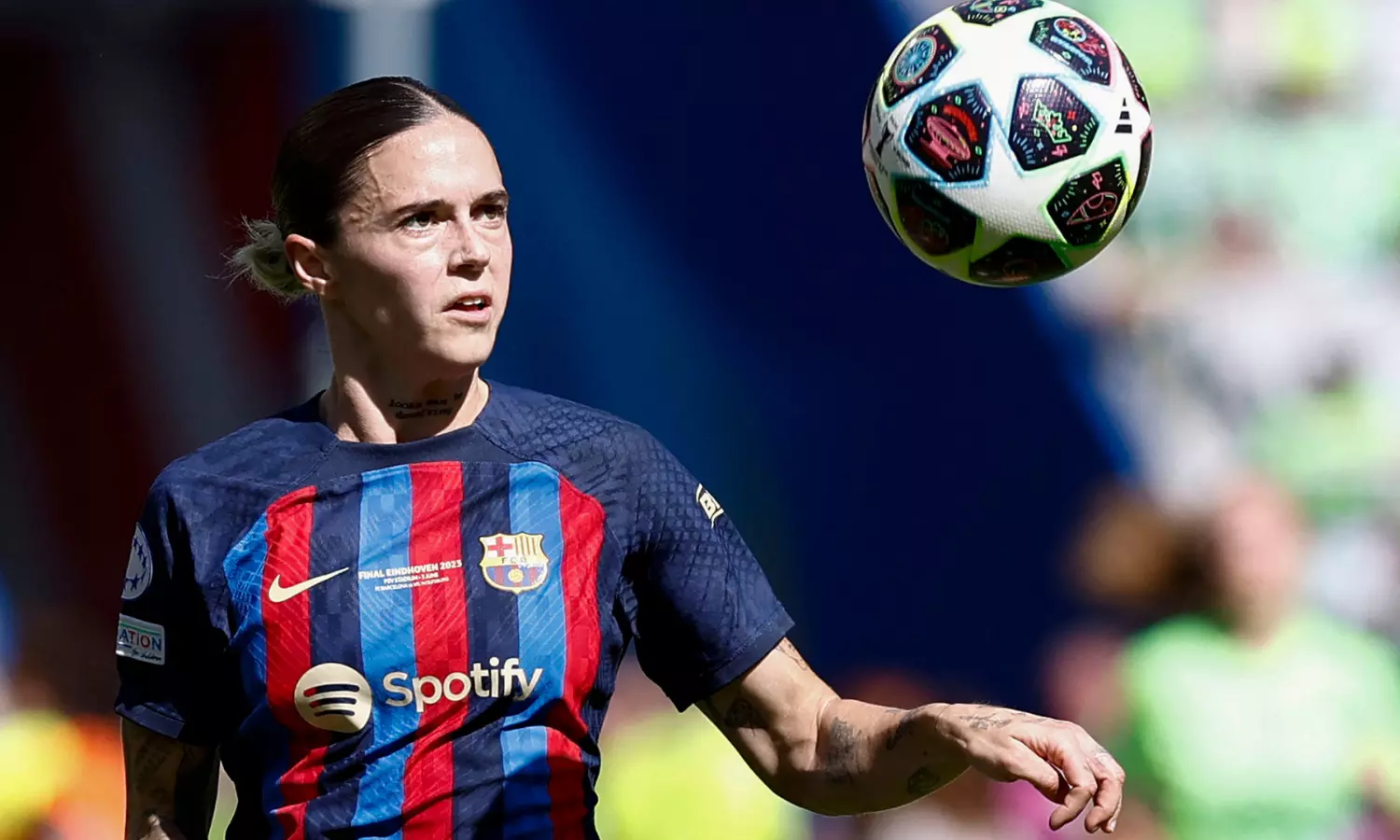 Barcelona player denies inappropriately touching opponent in women's soccer match