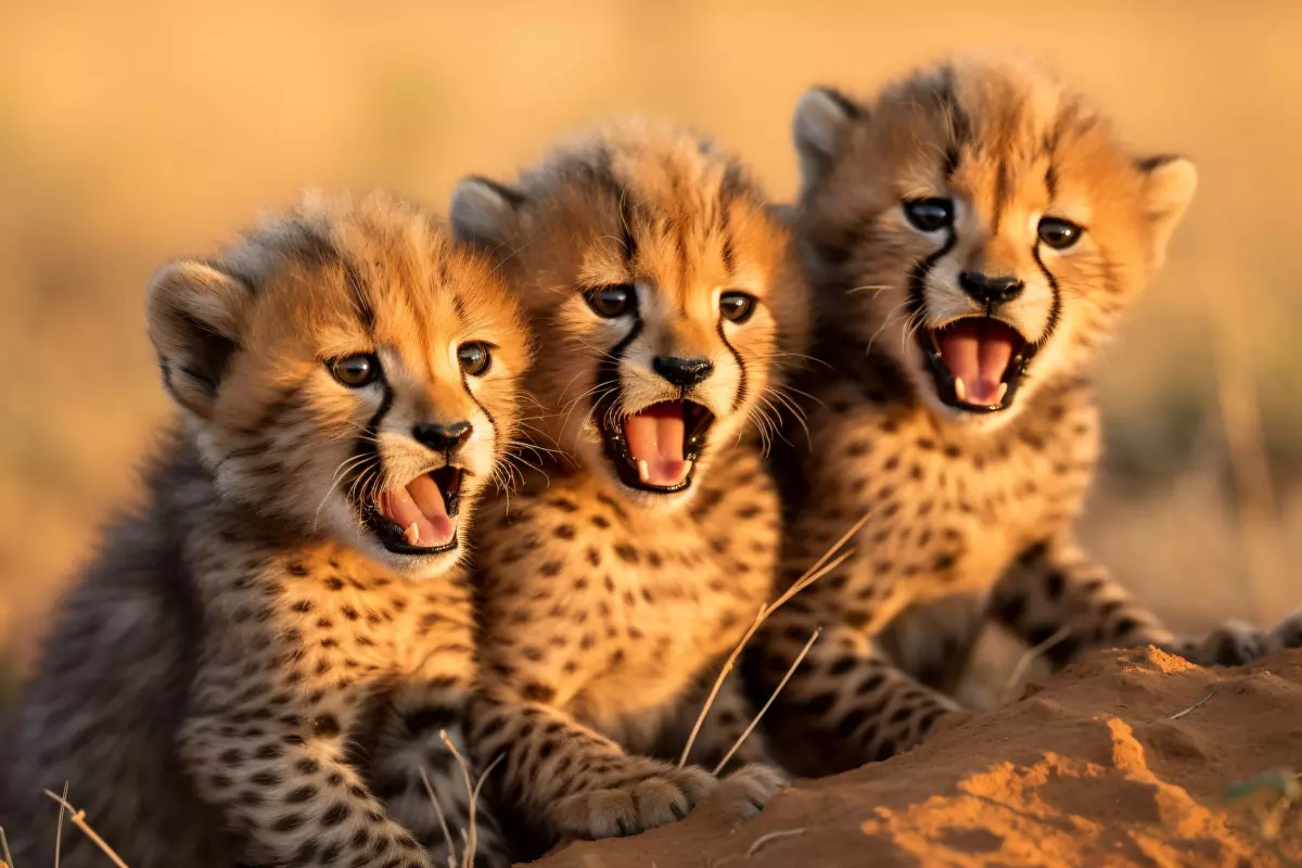 Madhya Pradesh: In Kuno’s wild, 3 cheetah cubs roam free