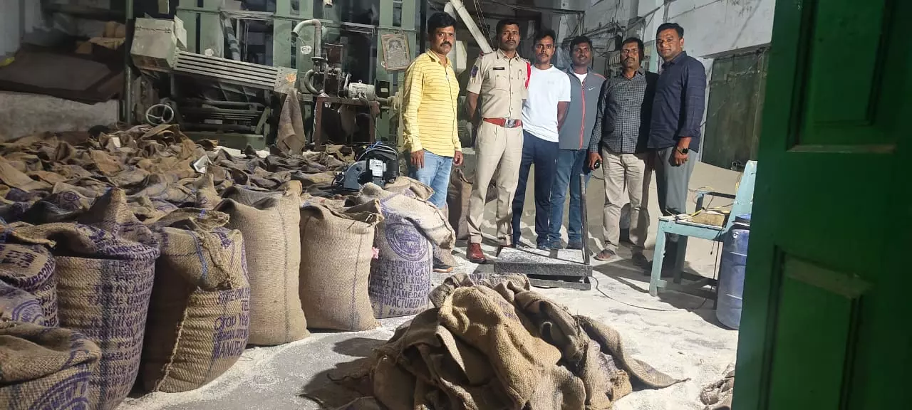 Telangana: Police Seize 310 Quintals of PDS Rice, Nab Peddler