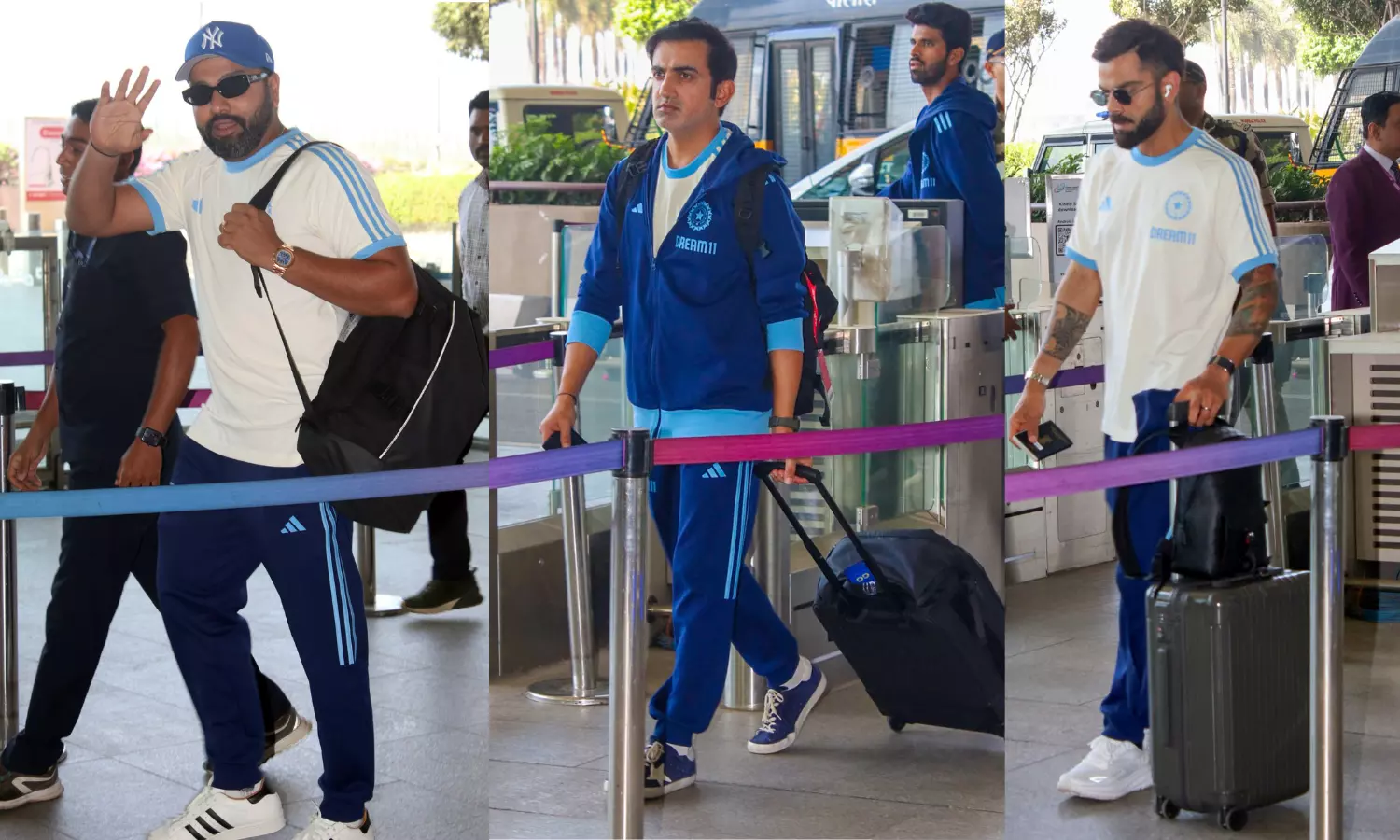 Team India touches down in Dubai for Champions Trophy