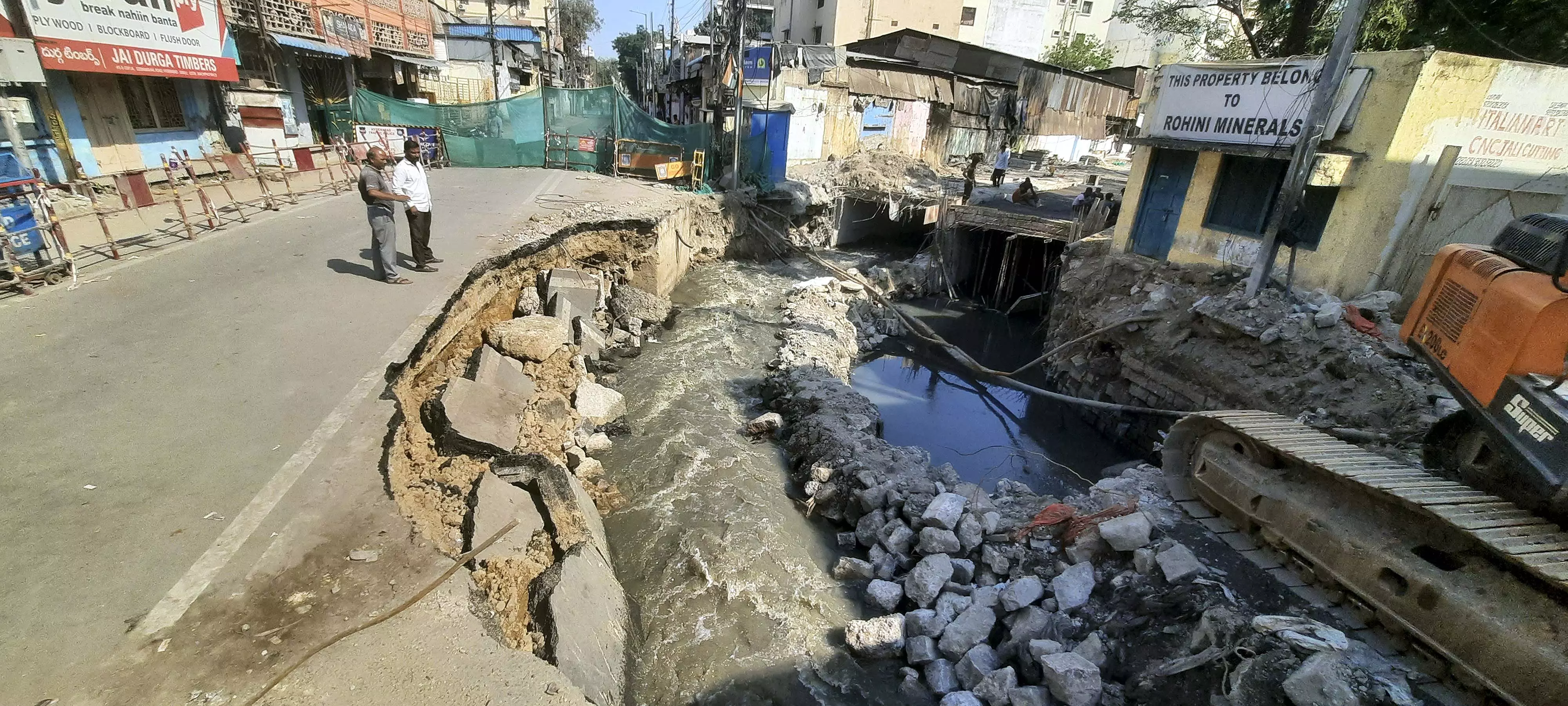 Goshamahal road caves in yet again for 6th time, thrice in 2025