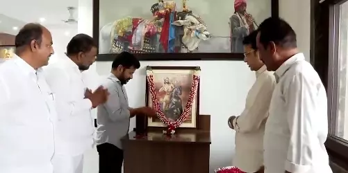 Telangana CM, BJP, BRS leaders pay tribute to Shivaji Maharaj on his birth anniversary