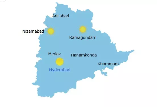 Showers likely in Telangana in next two to three days