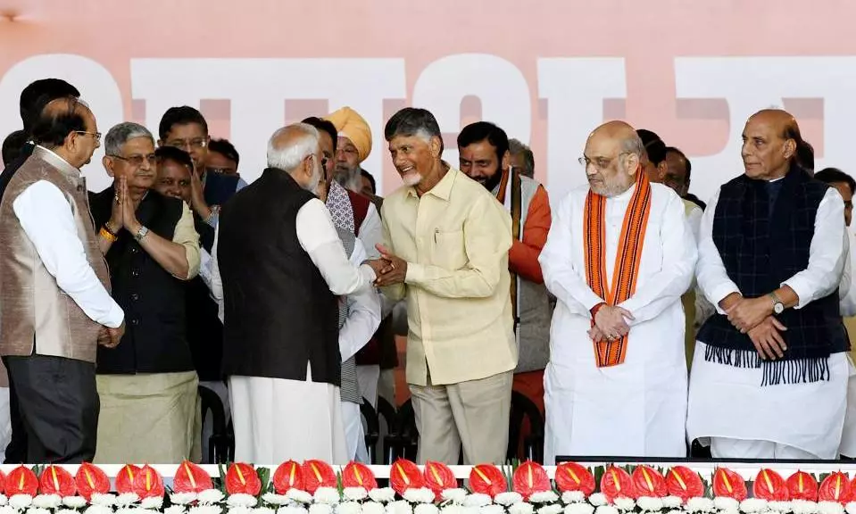 CM Naidu interacts with central ministers