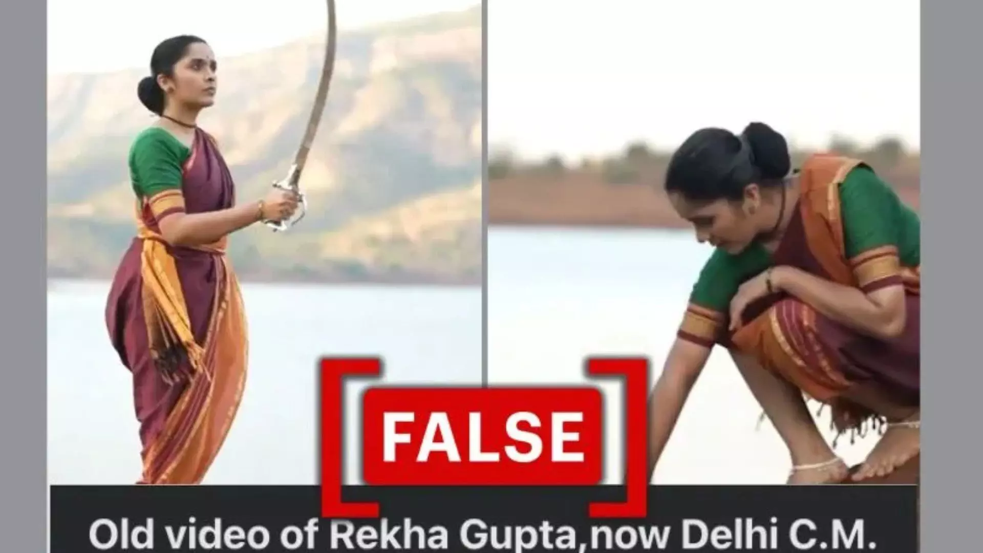 Fact Check: Video of Marathi actor falsely shared as Delhi Chief Minister Rekha Gupta