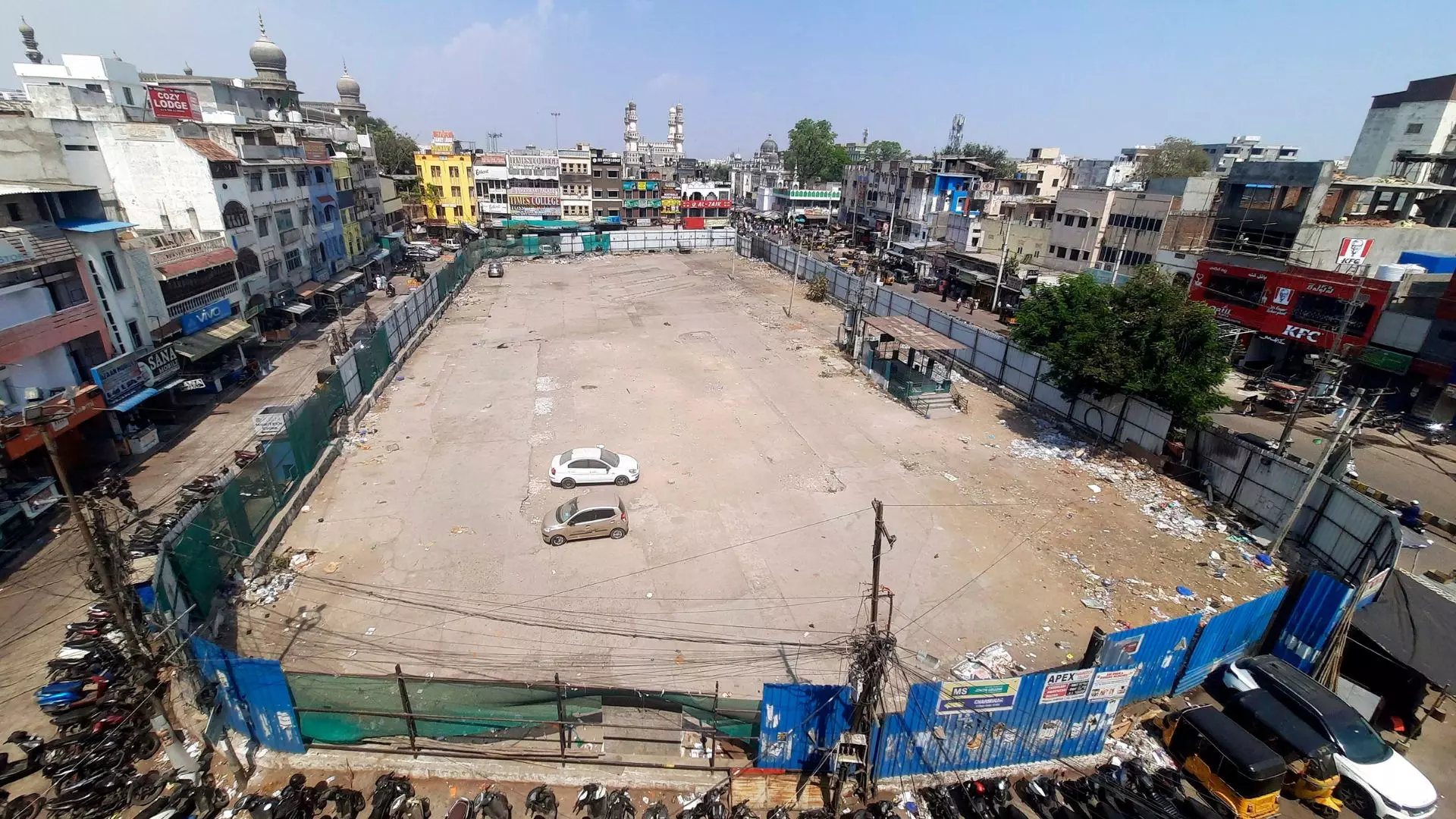 Charminar Multi-Level Parking Project Delayed for 7 Years