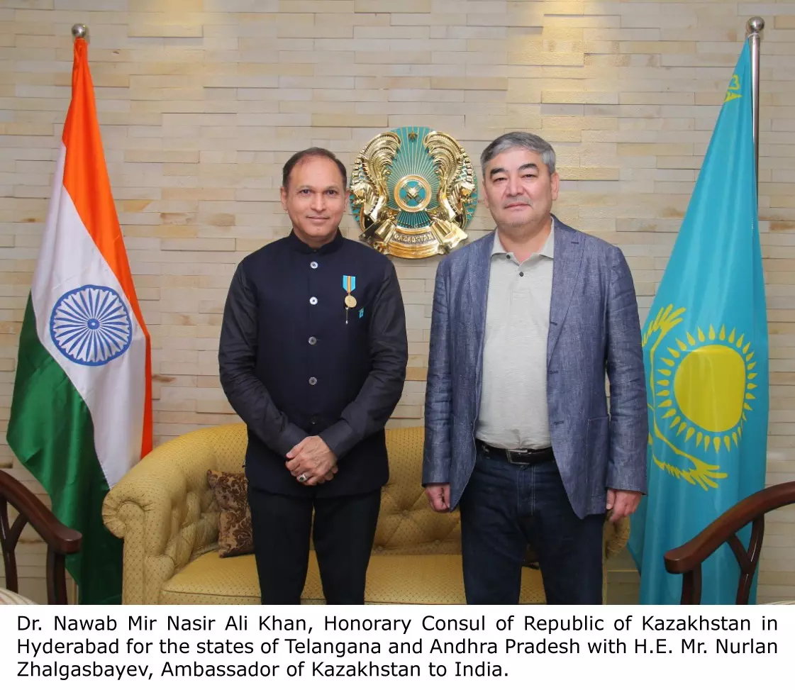 Kazakhstan Reappoints Dr Nawab Mir Nasir Ali Khan as Honorary Consul