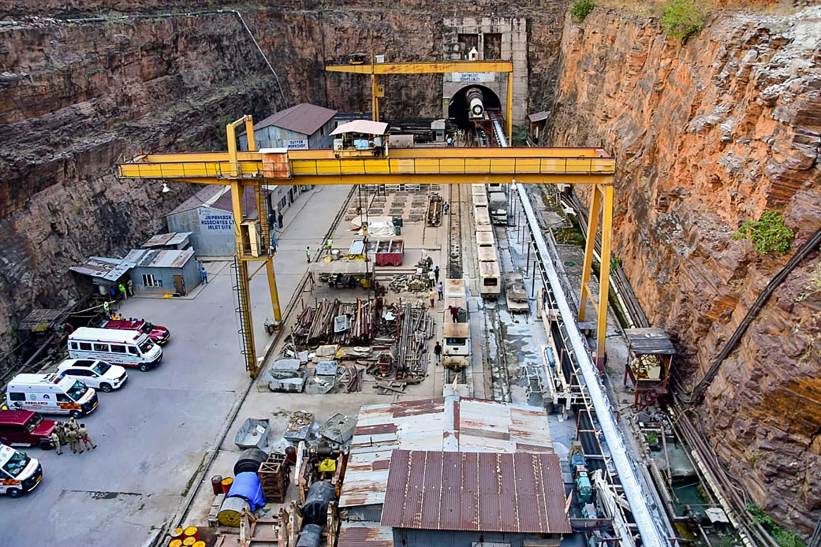 Rescue teams race to save trapped workers at SLBC tunnel