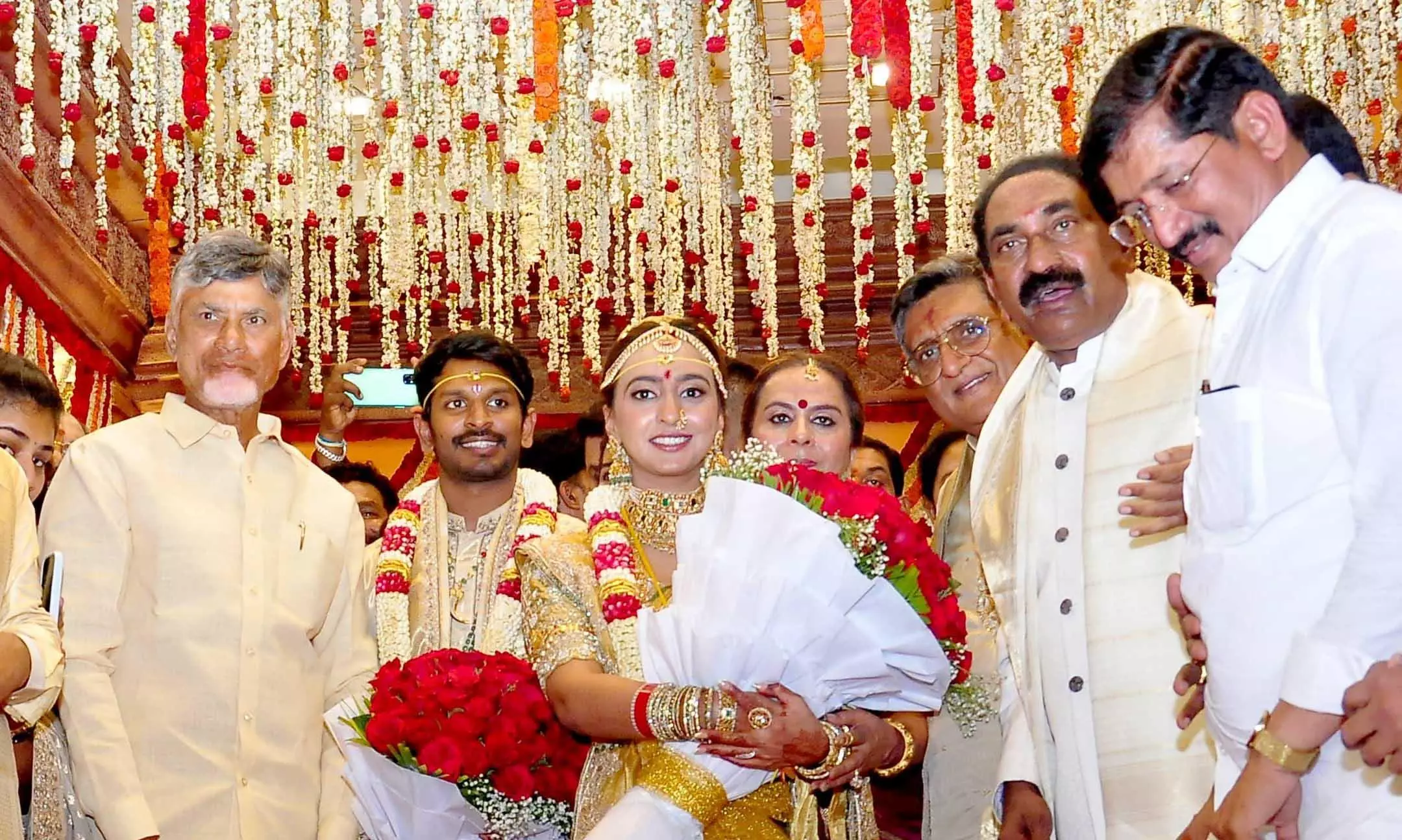 CM Naidu attends weddings in Tirupati and Nellore