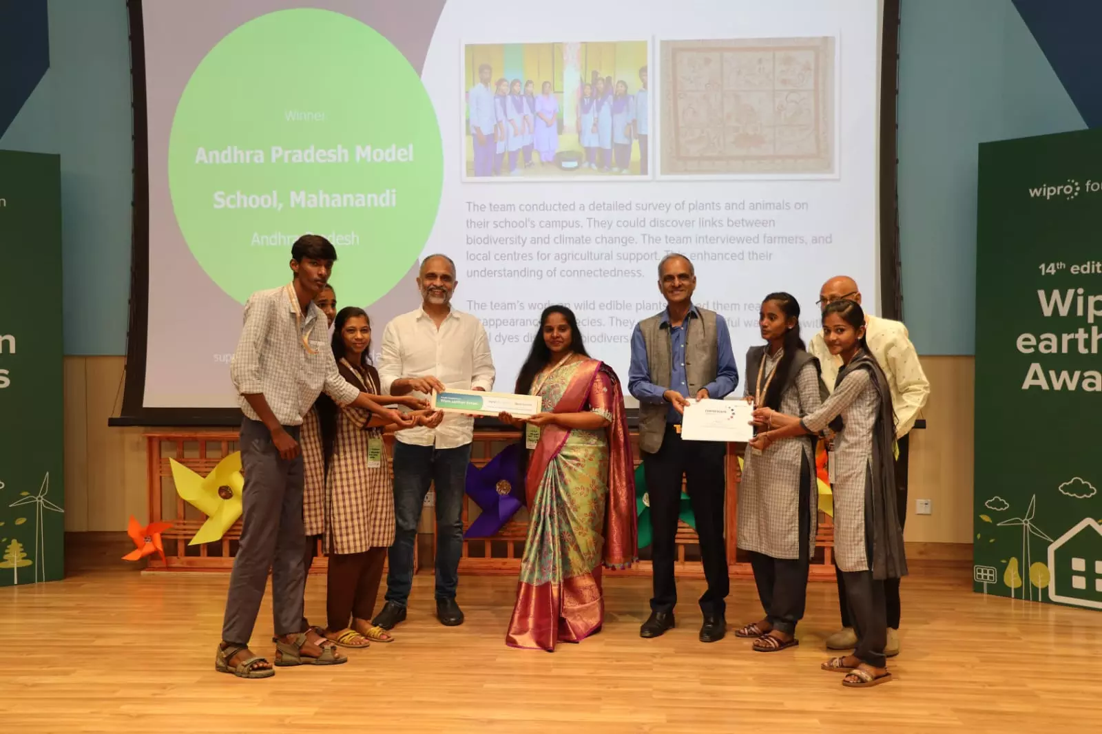 Triumphant Moment for AP Schools at Wipro Earthian Awards 2024