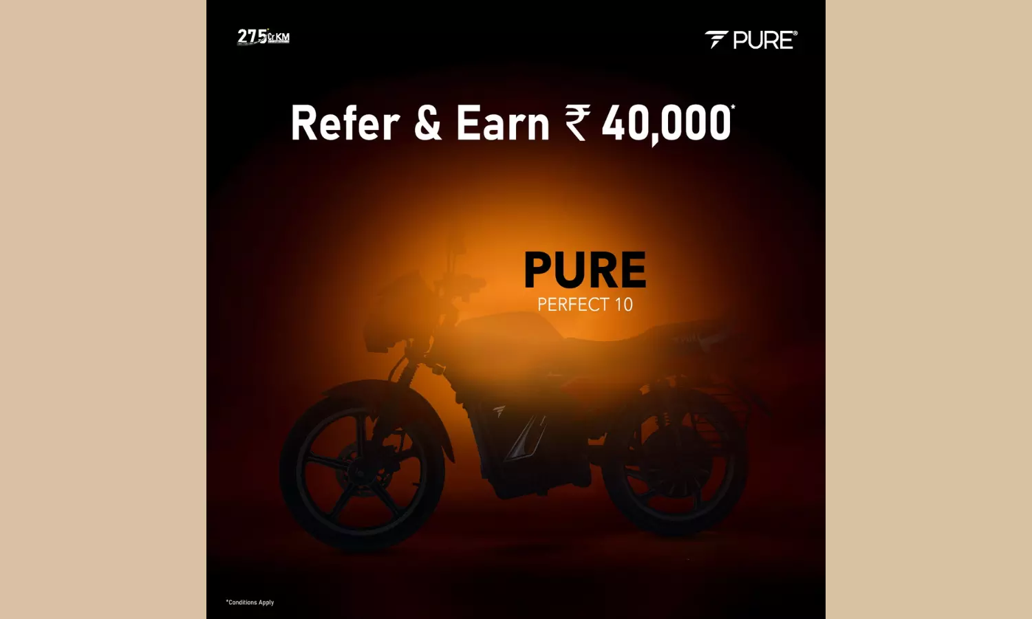 PURE EV Launches the PURE Perfect 10 Referral Program with Exciting Cashback Offers