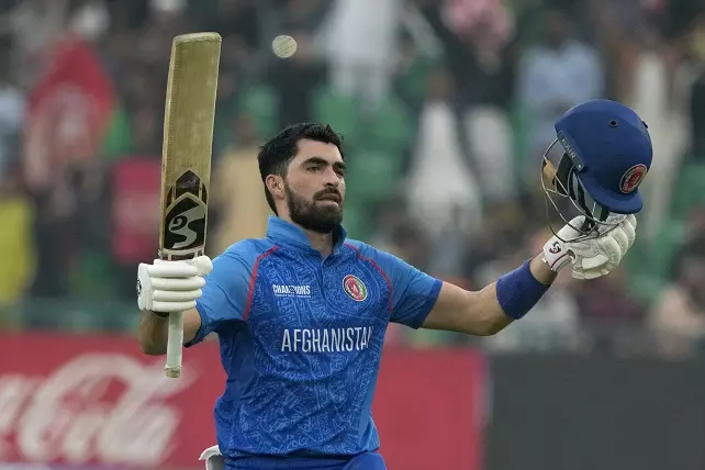 Zadran's ton guides Afghanistan to 325/7 against England in Champions Trophy