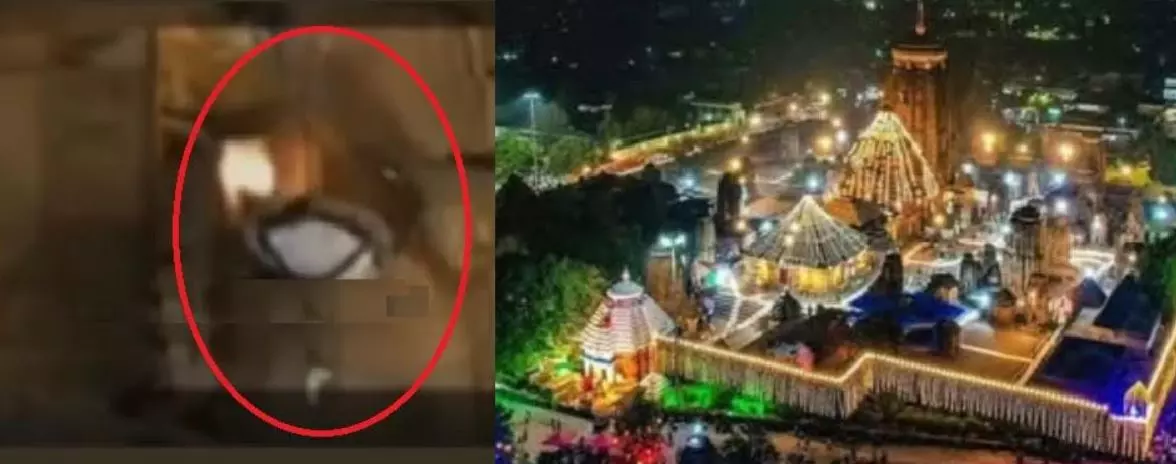 Odisha: Lingaraj Temple priest falls from 20 feet while carrying Mahadeep