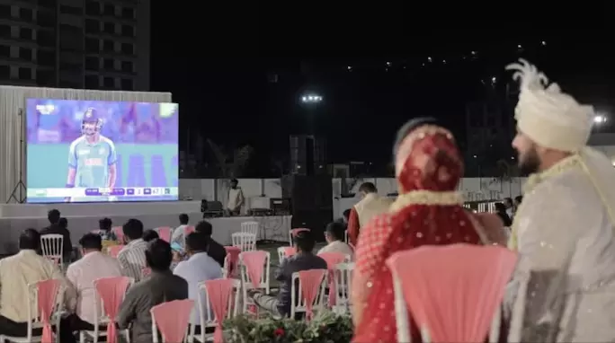 Cricket Fever: Gujarat Couple Pauses Wedding Rituals for India-Pakistan Match