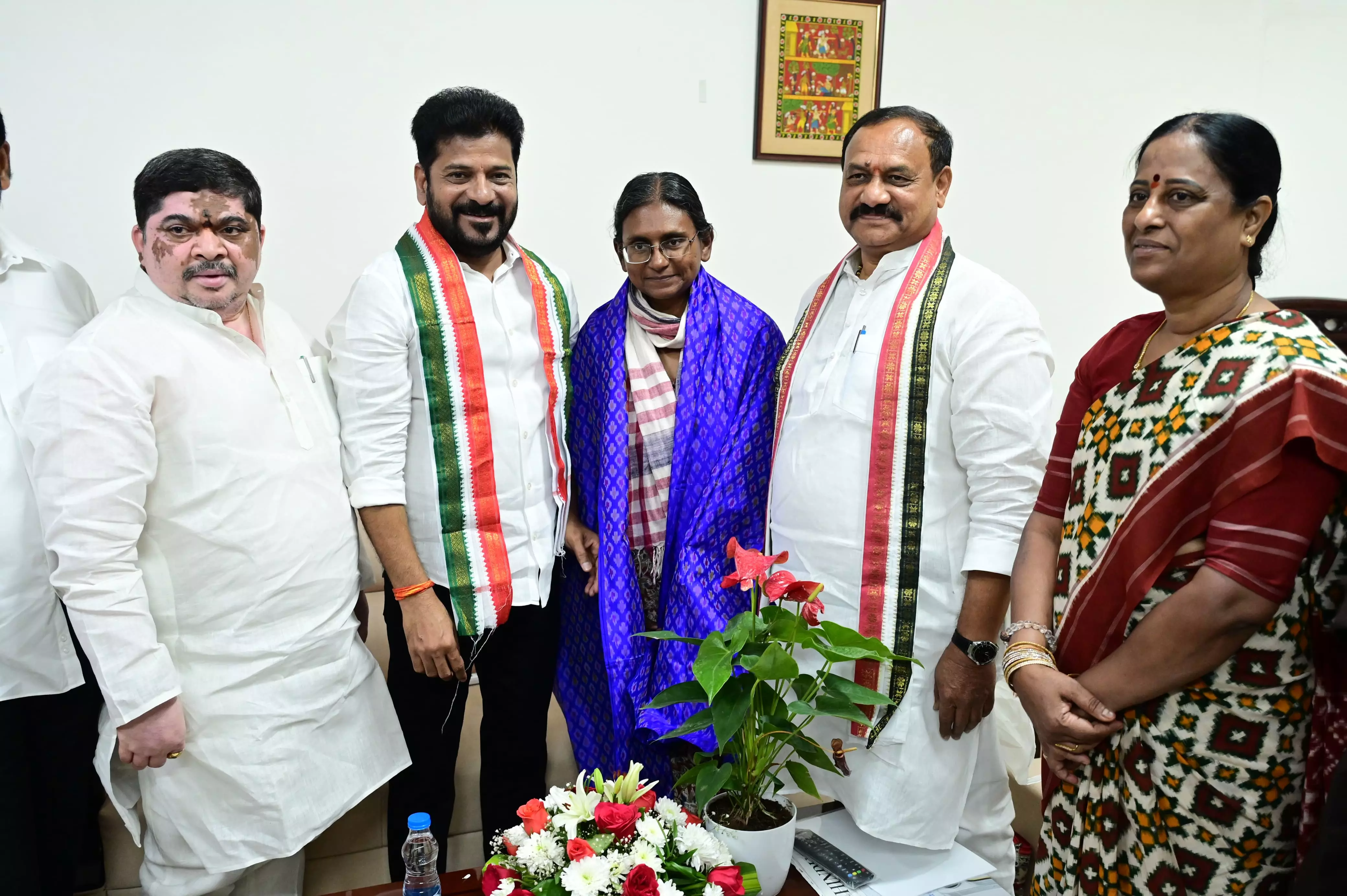 Revanth Reddy meets AICC Telangana incharge Meenakshi Natarajan