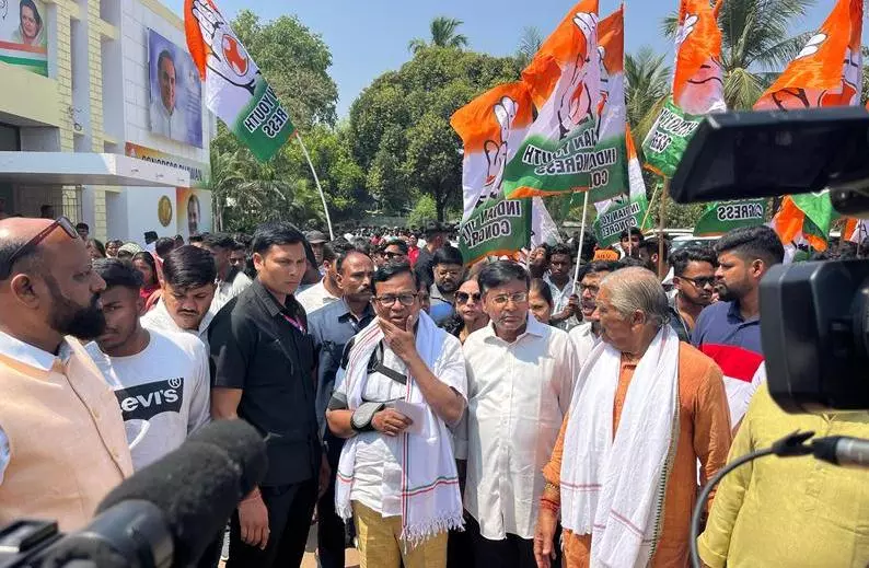 Congress Holds Massive Rally in Bhubaneswar Against Rising Crimes Against Women